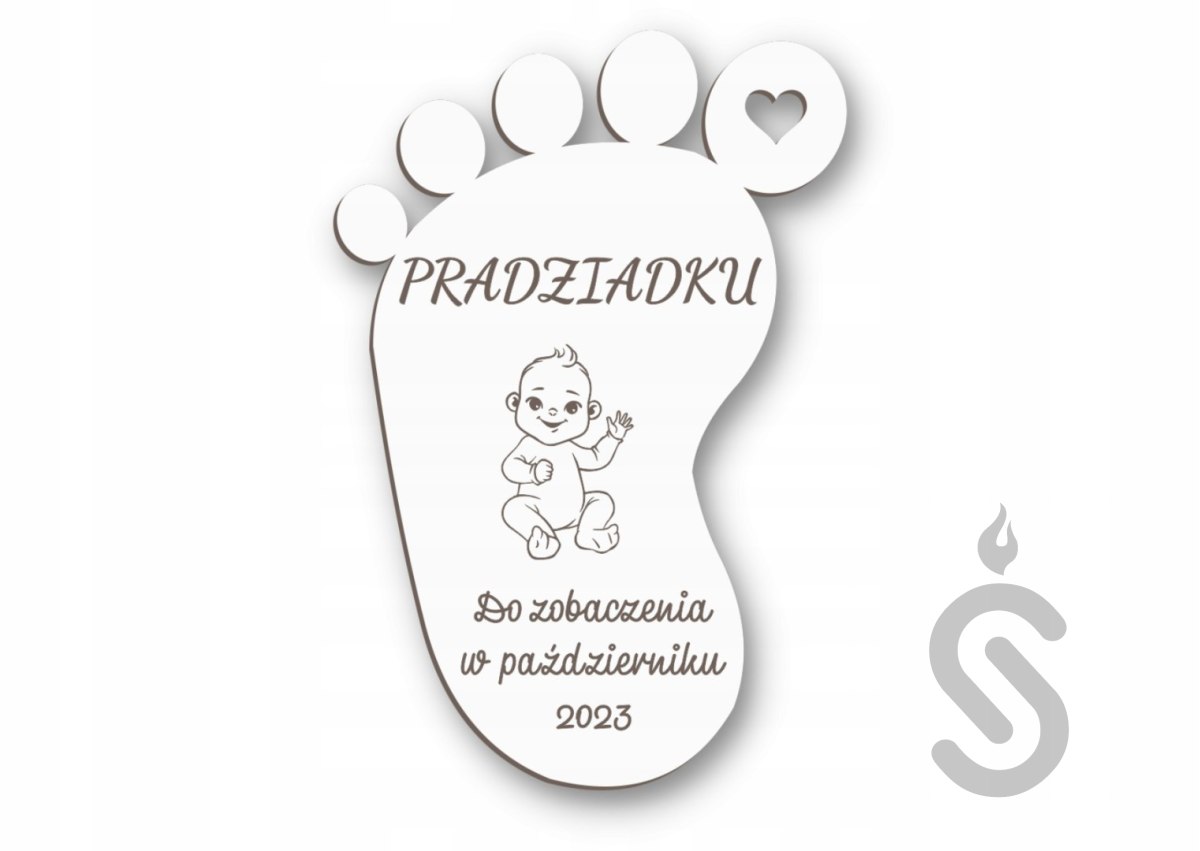 MAGNES dla Pradziadka BabyShower Chrzest Narodziny