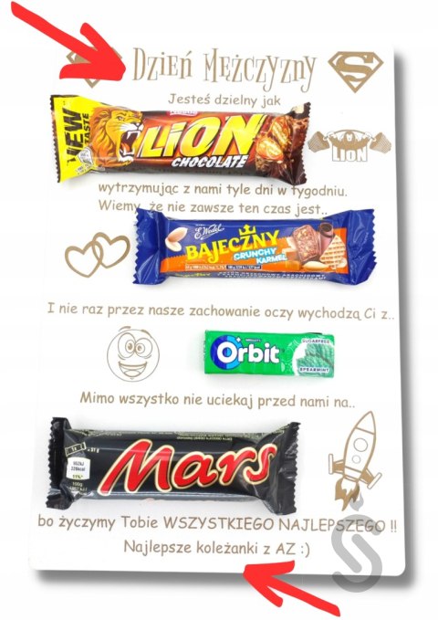 Personalizowana Tabliczka bon na batony Prezent Personalizowana Tabliczka bon na batony Prezent