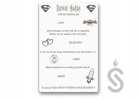 Personalizowana Tabliczka bon na batony Prezent Personalizowana Tabliczka bon na batony Prezent