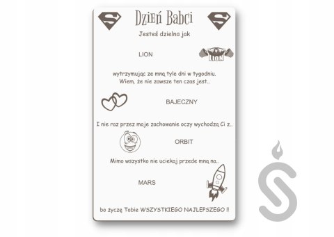 Personalizowana Tabliczka bon na batony Prezent Personalizowana Tabliczka bon na batony Prezent