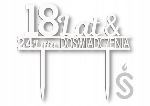 Topper urodziny 18+ 32 42 52 62 72 personalizowany Topper urodziny 18+ 32 42 52 62 72 personalizowany