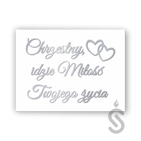 Hurt - Chrzestny, idzie miłość Twojego życia - Tablica weselna Hurt - Chrzestny, idzie miłość Twojego życia - Tablica weselna