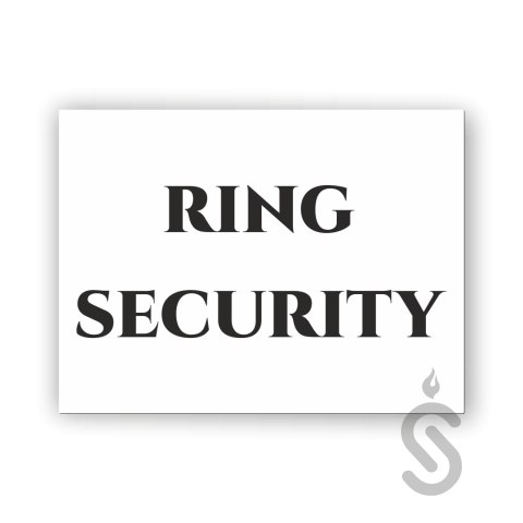 Ring Security - Tablica weselna Ring Security - Tablica weselna