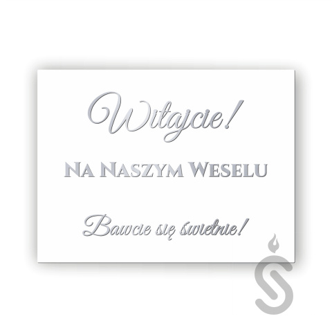 Hurt - Witajcie na naszym weselu - Bawcie się świetnie! - Tablica weselna Hurt - Witajcie na naszym weselu - Bawcie się świetnie! - Tablica weselna