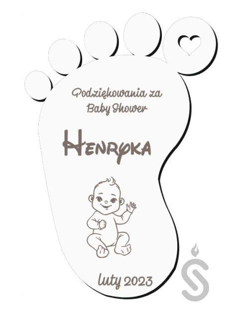 MAGNES podziękowania dla gości Baby Shower MAGNES podziękowania dla gości Baby Shower