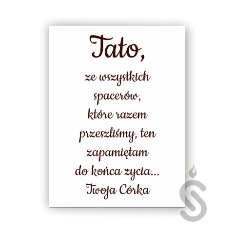 Hurt - Tato ze wszystkich spacerów jakie razem przeszliśmy ten zapamiętam na zawsze Twoja córka PIONOWA Hurt - Tato ze wszystkich spacerów jakie razem przeszliśmy ten zapamiętam na zawsze Twoja córka PIONOWA