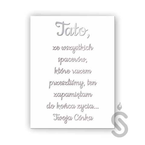 Hurt - Tato ze wszystkich spacerów jakie razem przeszliśmy ten zapamiętam na zawsze Twoja córka PIONOWA Hurt - Tato ze wszystkich spacerów jakie razem przeszliśmy ten zapamiętam na zawsze Twoja córka PIONOWA