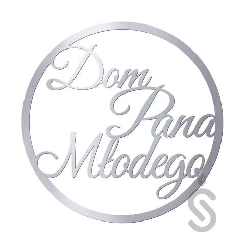Dom Pana Młodego - Dekoracyjna obręcz ślubna / weselna Dom Pana Młodego - Dekoracyjna obręcz ślubna / weselna