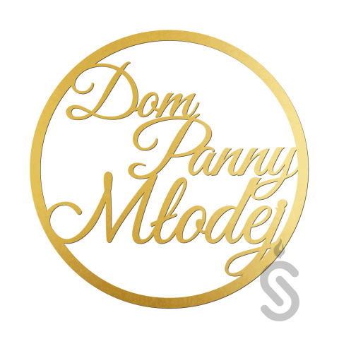 Dom Panny Młodej - Dekoracyjna obręcz ślubna / weselna