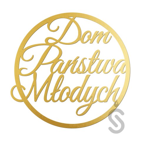 Dom Państwa Młodych - Dekoracyjna obręcz ślubna / weselna Dom Państwa Młodych - Dekoracyjna obręcz ślubna / weselna