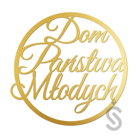 Dom Państwa Młodych - Dekoracyjna obręcz ślubna / weselna