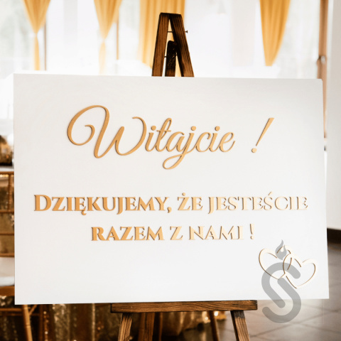 Hurt - Witajcie Dziękujemy, że jesteście razem z nami - Tablica weselna