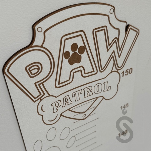 Paw Patrol - Drewniana miarka wzrostu dla dzieci Grow Story Paw Patrol - Drewniana miarka wzrostu dla dzieci Grow Story