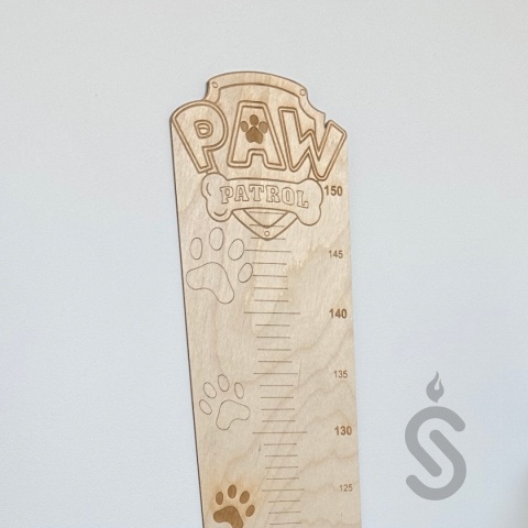 Paw Patrol - Drewniana miarka wzrostu dla dzieci Grow Story Paw Patrol - Drewniana miarka wzrostu dla dzieci Grow Story