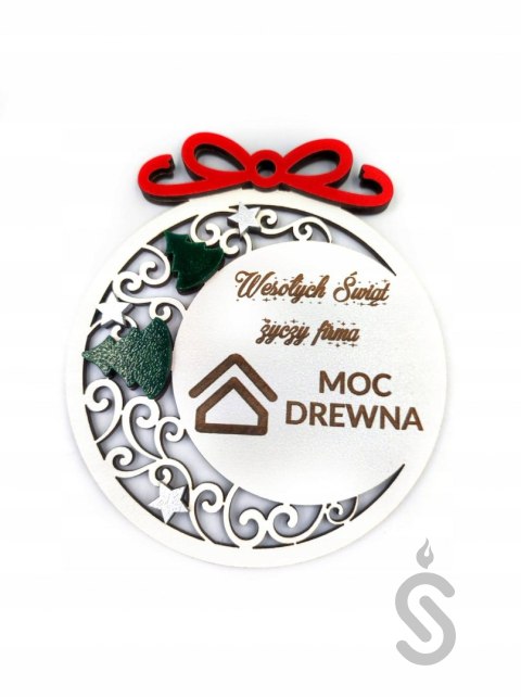Bombka Firmowa personalizowana Efekt 3D warstwowa Bombka Firmowa personalizowana Efekt 3D warstwowa