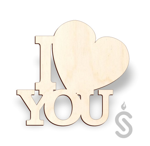 I Love You - Napis Dekoracyjny I Love You - Napis Dekoracyjny