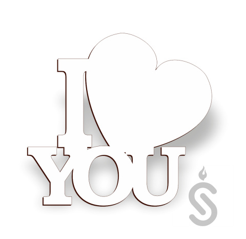 I Love You - Napis Dekoracyjny I Love You - Napis Dekoracyjny