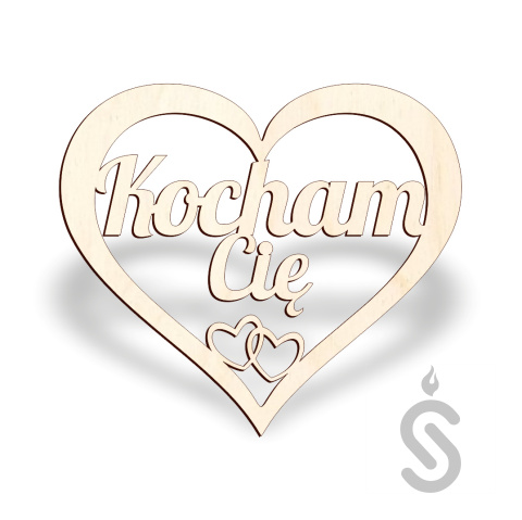 Kocham Cię serce - Napis Dekoracyjny Kocham Cię serce - Napis Dekoracyjny