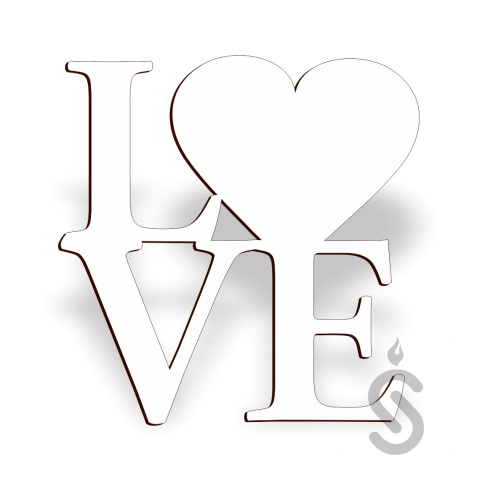 Love v2 - Napis Dekoracyjny Love v2 - Napis Dekoracyjny