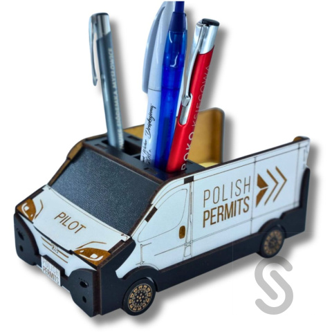 Personalizowany pojemnik na karteczki dla firm transportowych Personalizowany pojemnik na karteczki dla firm transportowych