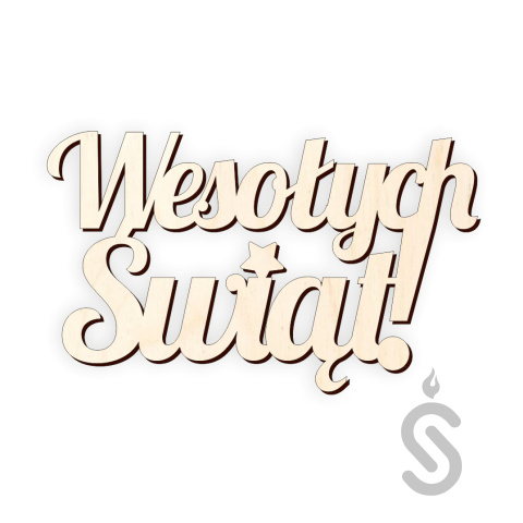 Wesołych Świąt! - Napis dekoracyjny Wesołych Świąt! - Napis dekoracyjny