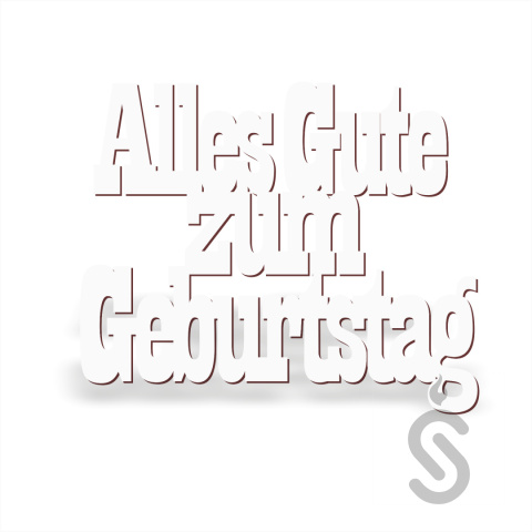Alles Gute zum Geburtstag - Napis Dekoracyjny Alles Gute zum Geburtstag - Napis Dekoracyjny
