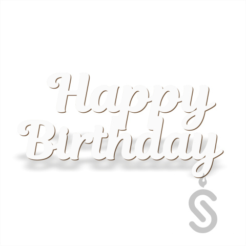 Happy Birthday v1 - napis dekoracyjny Happy Birthday v1 - napis dekoracyjny