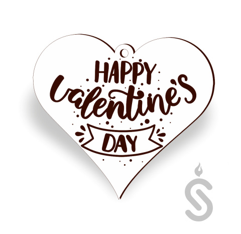 Happy Valentines Day serce - Napis Dekoracyjny Happy Valentines Day serce - Napis Dekoracyjny