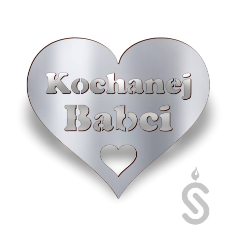 Kochanej Babci serce - Napis Dekoracyjny Kochanej Babci serce - Napis Dekoracyjny