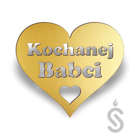 Kochanej Babci serce - Napis Dekoracyjny Kochanej Babci serce - Napis Dekoracyjny