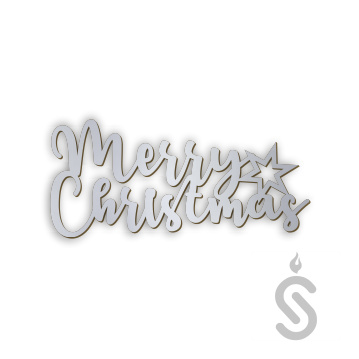 Merry Christmas z gwiazdką - Napis dekoracyjny Merry Christmas z gwiazdką - Napis dekoracyjny