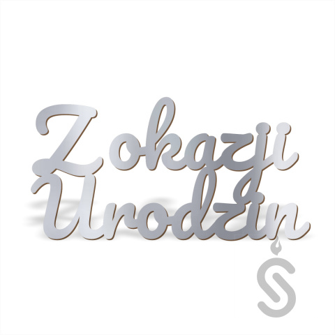 Z okazji urodzin v1 - Napis Dekoracyjny Z okazji urodzin v1 - Napis Dekoracyjny