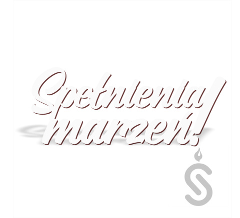 Spełnienia marzeń! v1 - Napis dekoracyjny Spełnienia marzeń! v1 - Napis dekoracyjny