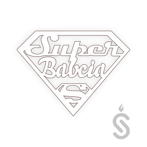 Super Babcia - Napis Dekoracyjny Super Babcia - Napis Dekoracyjny