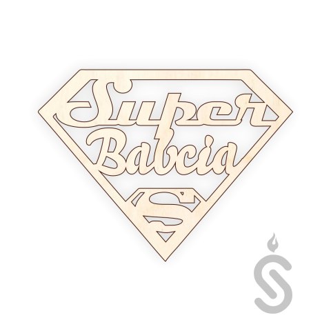 Super Babcia - Napis Dekoracyjny Super Babcia - Napis Dekoracyjny