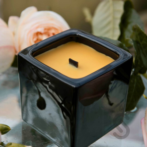 Świeca ogrodowa Cube czarna Świeca ogrodowa Cube czarna