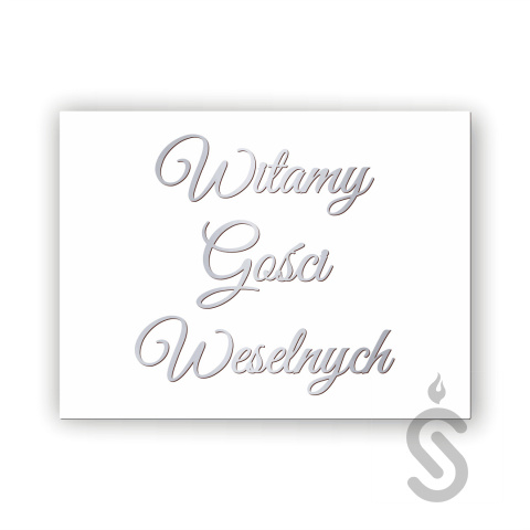 Twój Własny Tekst - 60x40cm lub 80x60cm - Personalizacja - Tablica weselna