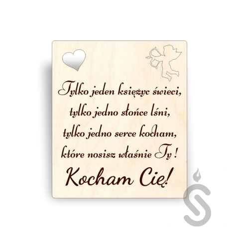 Winietka kocham Cię - Napis Dekoracyjny Winietka kocham Cię - Napis Dekoracyjny