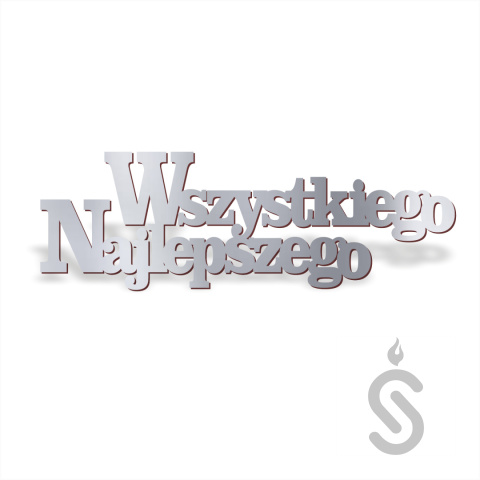 Wszystkiego Najlepszego v1 - Napis dekoracyjny Wszystkiego Najlepszego v1 - Napis dekoracyjny