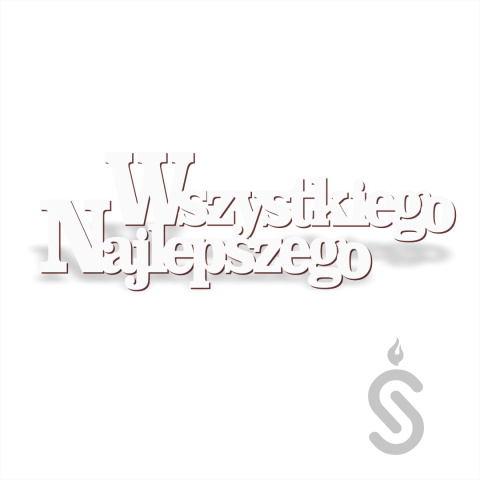 Wszystkiego Najlepszego v1 - Napis dekoracyjny Wszystkiego Najlepszego v1 - Napis dekoracyjny