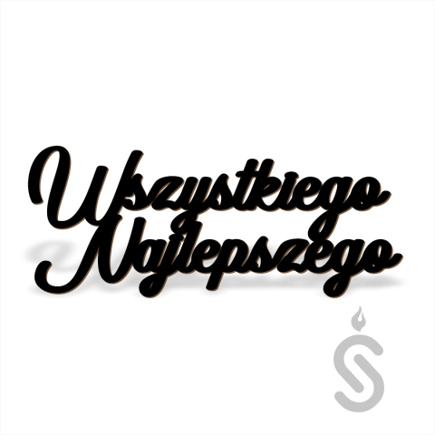 Wszystkiego Najlepszego v3- Napis Dekoracyjny Wszystkiego Najlepszego v3- Napis Dekoracyjny