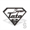 Super Tata - Napis dekoracyjny
