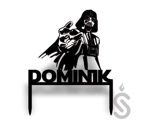Darth Vader Gwiezdne Wojny - Topper dekoracyjny personalizowany Darth Vader Gwiezdne Wojny - Topper dekoracyjny personalizowany