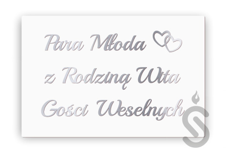 Para Młoda z Rodziną Wita Gości Weselnych - Tablica powitalna Para Młoda z Rodziną Wita Gości Weselnych - Tablica powitalna