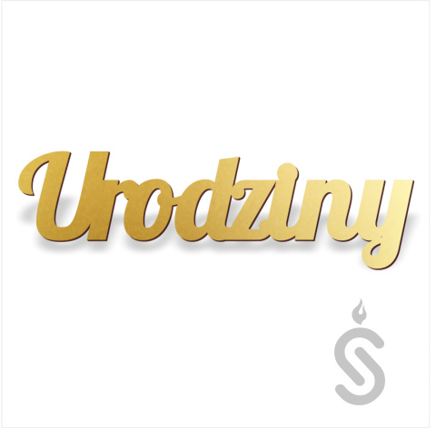 Urodziny - Napis Dekoracyjny