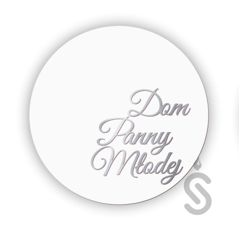 Dom Panny Młodej - tablica weselna okrągła do dekorowania kwiatami Dom Panny Młodej - tablica weselna okrągła do dekorowania kwiatami
