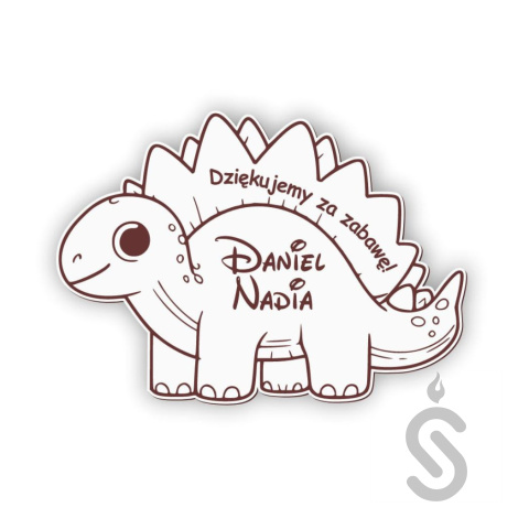 Dinozaur magnes - Podziękowania dla Gości Chrzest Święty Komunia Urodziny Dinozaur magnes - Podziękowania dla Gości Chrzest Święty Komunia Urodziny